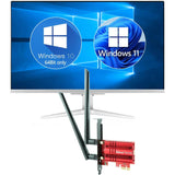 6E AX210S PCI-E Wireless Adapter - Wi-Fi 6E tot 5400Mbps - Tri-Band & Bluetooth 5.2 - Lage Latency voor Gaming - Eenvoudige Installatie - Geavanceerde WPA3 Beveiliging