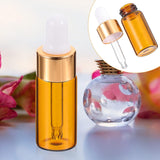 Mini Dropper Bottles for Essential Oils - Small Dark Glass Bottles for Perfume Samples 5 ml - Set van 10