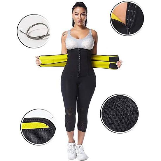 Vrouwen Sauna Taille Trainer - Zweten en Trainen Corset voor een Slankere Taille - 2 Stijlen- Zwart of Grijs