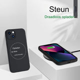 Compatibel met iPhone 13 Hoesje 6.1" - Slank Vloeibaar Siliconen Hoesje - 3 Lagen Volledige Bescherming - Zacht Gel Rubber Hoesje - Zwart - Beschermhoes voor iPhone 13 - Stijlvol en Duurzaam - Schokbestendige Bescherming - Perfecte Pasvorm