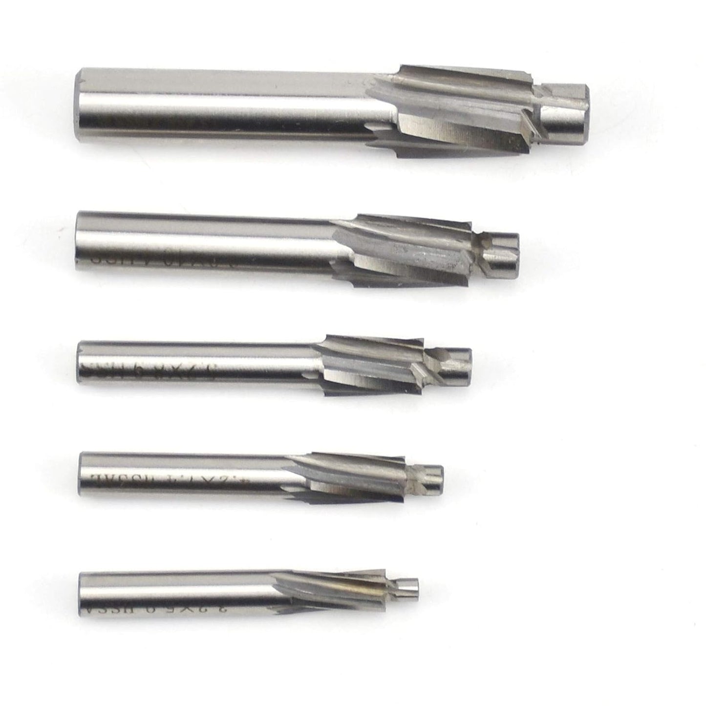 5-Fluit Conusfrees - Vervangende platte conusfrees - CNC Roterende Boor Set - Snijder Sleuf Boor - Gereedschap - M3 M4 M5 M6 M8 - 4 Fluiten HSS-AL - Voor Koper, Aluminium, Staal, Gietijzer - Efficiënt en Duurzaam