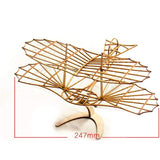 Houten 3D Puzzel Vliegtuig - Otto Lilienthal Zweefvliegtuig Model Bouwpakket - Laser Gesneden Balsa Hout - Creatieve DIY Kit voor Volwassenen