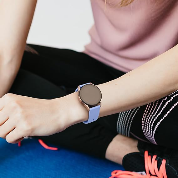 3 Stuks - Siliconen Horloge / Smartwatch Vervangingsbandjes - 20mm - Mint Blauw / Paars / Roze - Voor Smartwatches - Duurzaam en Flexibel - Comfortabel en Stijlvol - Waterbestendig en Huidvriendelijk - Universele Maat - Ideaal voor Dagelijks Gebruik