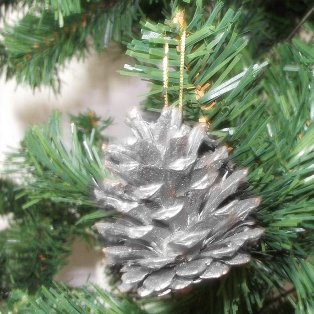 Kerst Dennenappel Versieringen - Natuurlijke Ornamenten in Goud en Zilver voor Kerstboom Decoratie - Set van 18