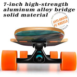 MQLOON - Longboard - 118cm - Pro Skateboard - Dubbele Trick Skateboard voor Beginners - Compleet met ABEC-11 Precisielagers - Zwart Longboard voor Volwassenen en Kinderen
