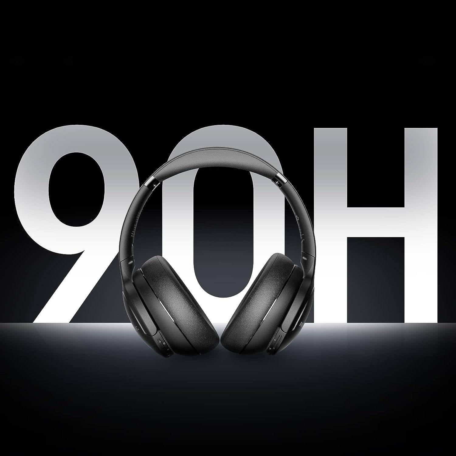 DOQUAS High Performance Bluetooth Koptelefoon- Draadloze Hoofdtelefoon V5.3 - Wireless Headphones- Opvouwbaar, 90 uur Speeltijd, 3 EQ Modi, Lichtgewicht met Microfoon - Krachtige Wireless Headset - Zwart