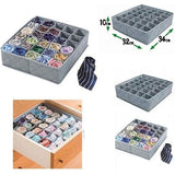 Verstelbare Ladeverdelers - Ondergoed & Sokken Opbergbox - Kleding Organizer 34x32x10cm - Niet-geweven Stof - Voor Lingerie, Ties en Accessoires