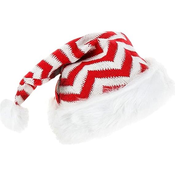 2 Stuks - Stijlvolle Gebreide Kerstmutsen voor Volwassenen - Creëer een Warme Kerstsfeer - 2 stuks kerstmutsen - Rood met strepen, Rood-Groen met strepen