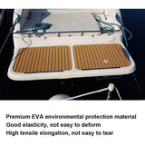 Zelfklevende EVA Bootvloerbekleding – Marine Teak Schuimmat 90 × 240 cm – Waterdichte Antislip Bootdek Mat – Goud/Zwart – Voor Boot, Jacht, Camper of Auto