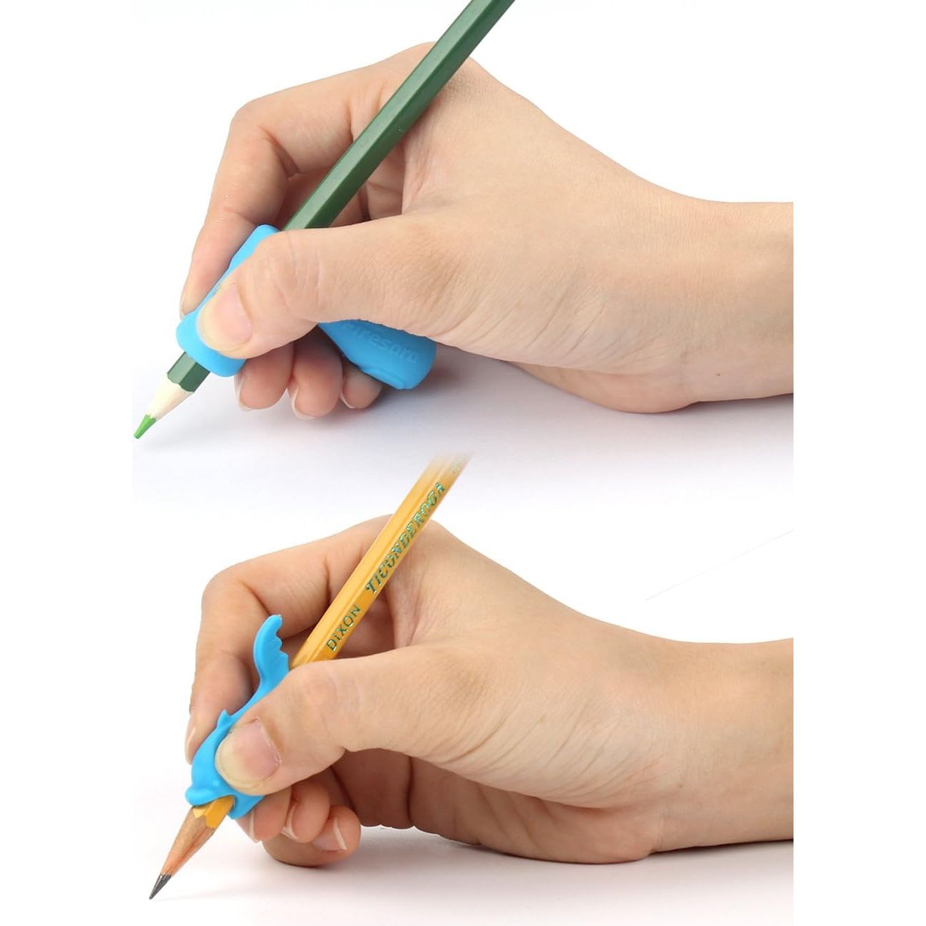 Siliconen Potloodgreep-Set – Ergonomische Schrijfhulp voor Kinderen & Volwassenen – Veilig & Comfortabel – Geschikt voor Diverse Pennen - 9 Stuks