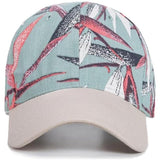 Dames Baseballpet – Bloemen En Bladeren Print – Modieuze Verstelbare Cap – Perfect Voor Buitenactiviteiten En Streetwear – Comfortabele Pasvorm Voor Alle Leeftijden