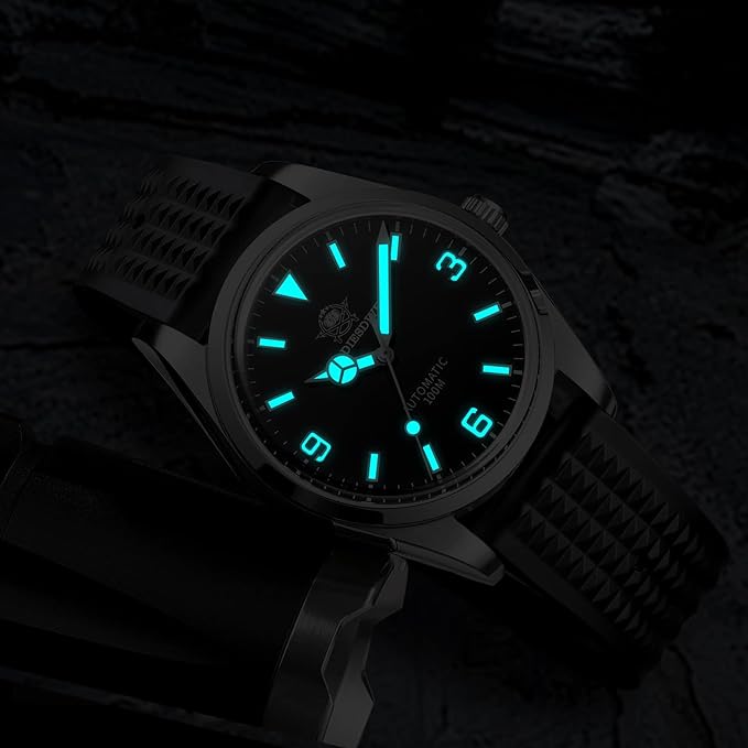 ADDIESDIVE AD2112 Automatisch Duikhorloge - Herenhorloge - 38mm Dome Crystal Explore - Waterbestendig tot 100M - Japan NH35 Beweging