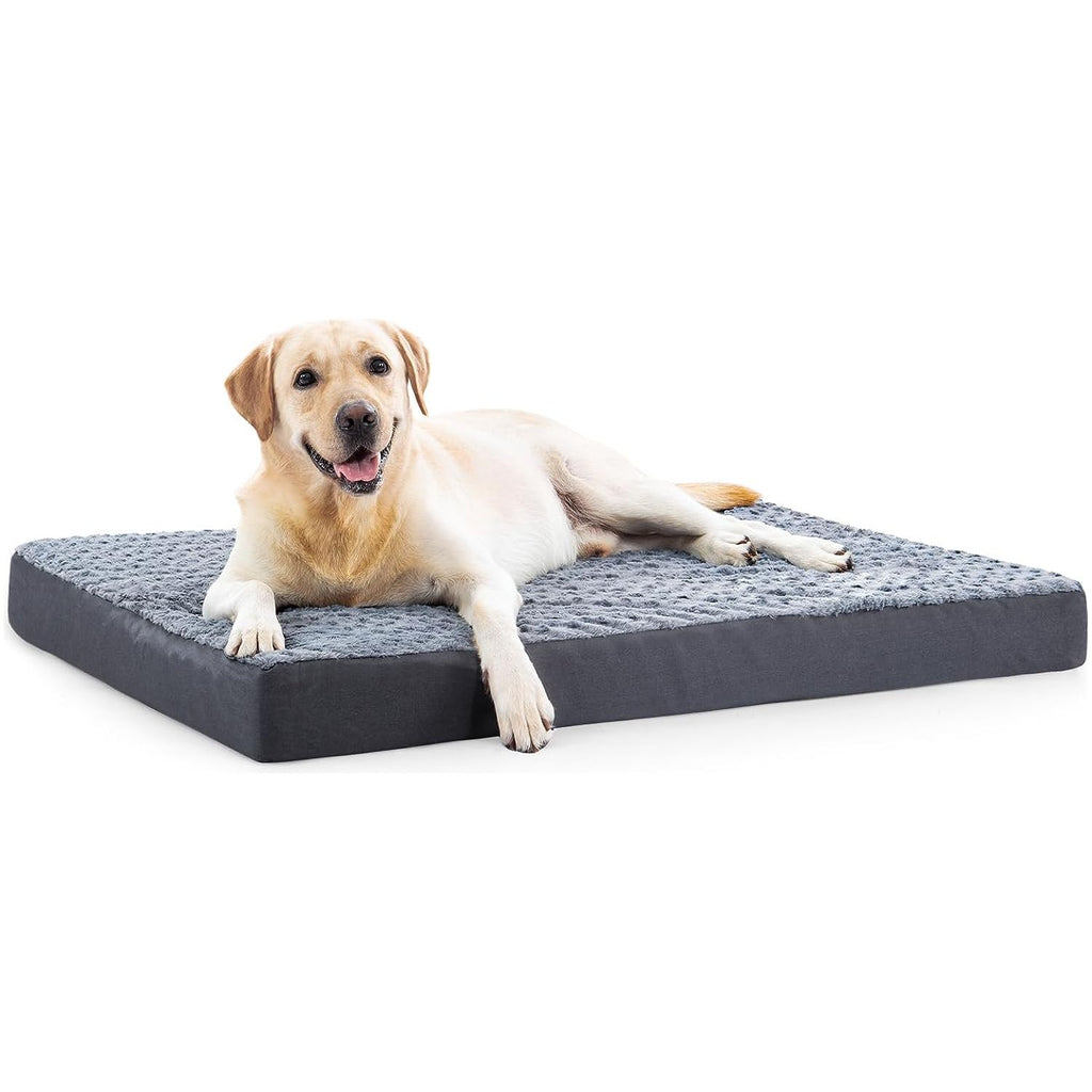 Orthopedisch Hondenbed - Groot Formaat, Waterdicht, Met Afneembare Hoes - Ideaal voor Middelgrote tot Extra Grote Honden - 112cm x 81cm x 7.6cm