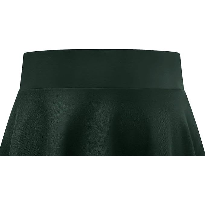 Dames Mini Skaterrok – Maat S – Hoge Taille A-Lijn Rok – Stretchy Effen Plissé Rok Voor Casual Outfits, School, Feest Of Club – Retro Stijl – Verkrijgbaar In Diverse Kleuren En Patronen - Groen
