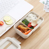 2 Stuks - Premium Bento Lunch Box Voor Volwassenen - Draagbare Voedselopslagoplossing Met Compartimenten en Chopsticks/Lepel - Perfect Voor Gezonde Snacks en Lunch - Lunchable Box - Stapelbaar Design - Roze - 850ML