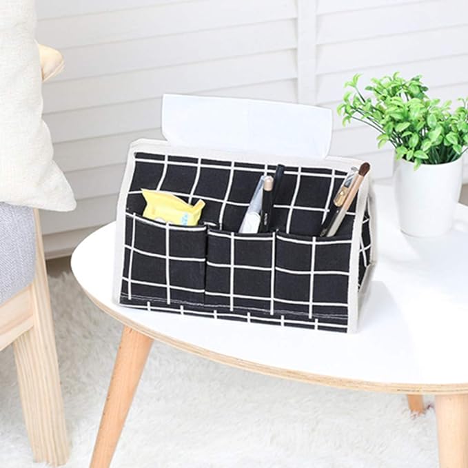 3 stuks - Moderne katoen,  Linnen Tissuedoos - Creatieve Tissue Cover voor Huis en Kantoor - Multifunctioneel en Stijlvol - Ideaal voor Studentenflats en Desktopopslag
