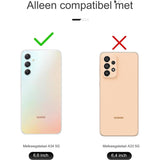 Hoesje voor Galaxy A34 5G - Klassiek PU Lederen Magnetisch Portemonnee Hoesje, Flip Folio Beschermende Telefoonhoes Compatibel met Samsung Galaxy A34 5G, Roségoud - Hoogwaardig Kunstleer, Magnetische Sluiting, Portemonnee Design, Stijlvolle Bescherming