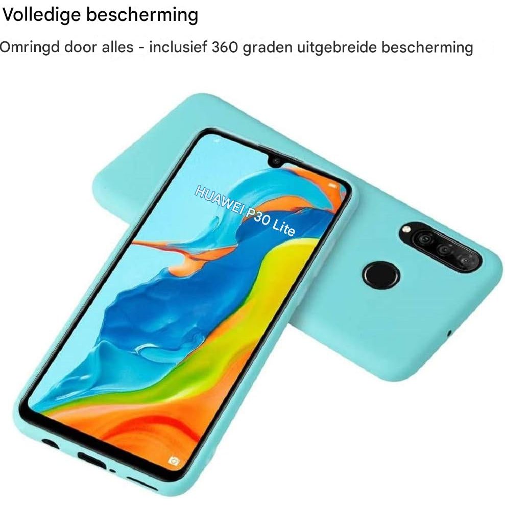 TPU Siliconen Hoesje voor Huawei P30 Lite - Ultradun - Schokbestendig - Zacht Touch Gel Hoes - Volledige Bescherming - Slank en Lichtgewicht - Matte Afwerking - Anti-Slip
