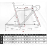 700C Carbon Road Bike Frame – 49 cm – Schijfrem – Volledige Interne Kabelgeleiding – Inclusief Carbon Vork, Zadelpen, Doorlopende As en Geïntegreerd Stuur – Voor BB86 Bracket & 142×12 mm Achteras
