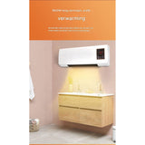 2 in 1 - Mobiele Mini Airconditioner / Kachel – Verwarmen en Koelen in Één | Draagbare Wand- en Tafelairco met Afstandsbediening, Timer, Laag Geluidsniveau en Eenvoudige Installatie (20 × 45 × 11,5 cm)