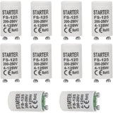 BlueXP Fluorescent Starter Set – 10 Stuks – Geschikt voor TL-Buizen 4-125W – 220-240V Longlife Starter – Betrouwbare Ontsteking voor TL-Lampen en Fluorescentiebuizen – Compacte 20x40mm Starter (Niet voor LED)