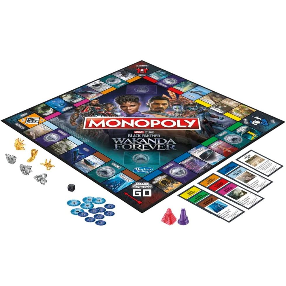 Hasbro Gaming Monopoly: Marvel Studios’ Black Panther – Wakanda Forever Edition Bordspel | Familie- en Kinderspel vanaf 8 Jaar | 2–6 Spelers