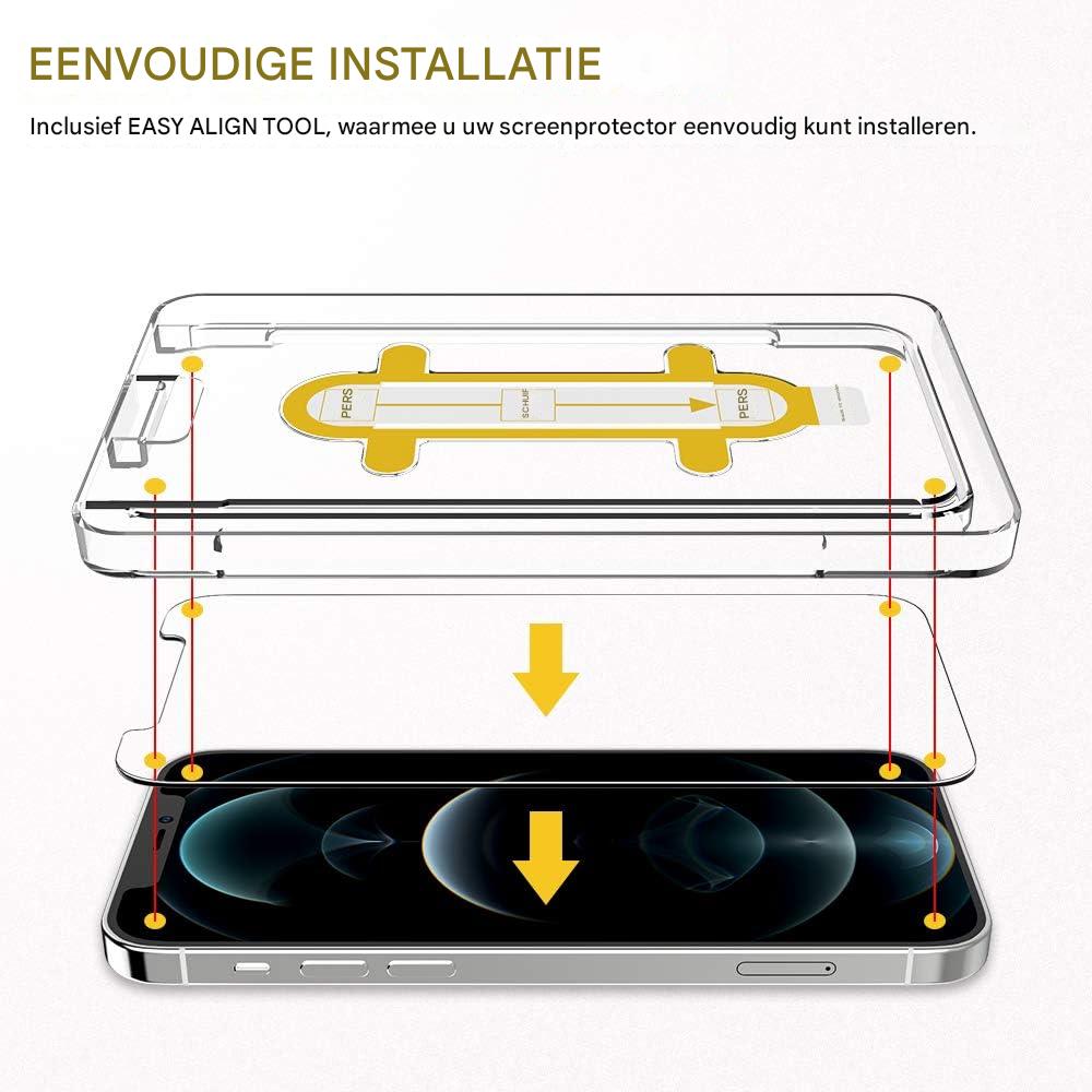 iPhone 12 Pro Max 3+3 Screen Protector Camera Lens Protector – Geschikt voor iPhone 12 Pro Max 6.7 inch – 9H Gehard Glas – Case-Vriendelijke Pasvorm – Inclusief Installatiekit – HD Helderheid – Bescherming Tegen Krassen en Stoten