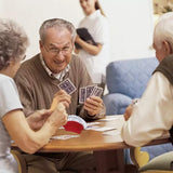 2 Stuks - Kaarthouderset voor Speelkaarten - Handenvrije Spelervaring - Ideaal voor Alle Leeftijden - Blauw & Rood