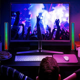 SoundbarRGB ritme lamp muziek visualizer – voice control audio spectrum LED light bar – USB Type C sound control lichtbalk met 32 LED kleuren – desktop auto gaming sfeerverlichting equalizer lamp zwart