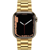 2 stuks - Hoogwaardige roestvrijstalen vervangingsband - Compatibel met Apple Watch Series 8/7 (41mm), SE/6/5/4 (40mm) en 3/2/1 (38mm) - Stijlvolle gouden afwerking - Ultiem comfort en duurzaamheid - Eenvoudig te installeren en verwijderen