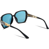 Vierkante Zonnebrillen voor Vrouwen met Polariserende Lenzen en Schitterende Samengestelde Glanzende Monturen - Model B2289: Stijlvolle Eyewear voor een Tijdloze Look met Verbeterde Zichtbaarheid en een Sprankelende Afwerking
