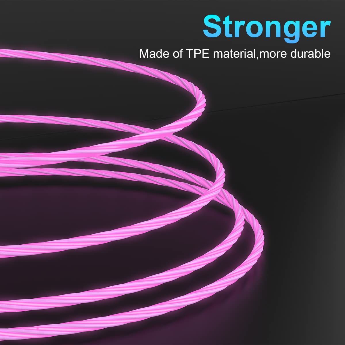 Verlichte LED iPhone Oplaadkabel - 2 Meter - 3A Snelladen - MFi Gecertificeerd - Bewegende LED Verlichte USB Lader - Universeel Geschikt voor Alle Apple-apparaten met Lightning Port - Voor iPhone / iPad / AirPods - Wit
