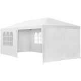 XL Partytent – Paviljoen – 3x6 Meter – Incl. 6 Afneembare Zijwanden – Stalen Frame – Waterafstotend Doek – Snel Op te Zetten – Voor Communie, Bruiloft, Barbecue of Festival – Kleur: Wit