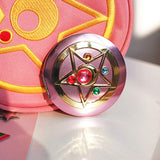 Draagbare Cosmetische Spiegel-Sailor Moon-Memory-Serie-Kristallen-Ster-Design - Dubbelzijdige-Compacte-Make-up Spiegel - Roze