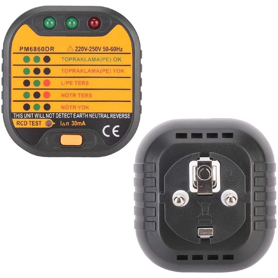 220V Stopcontact Tester - Multifunctionele Mesh Tester voor Huishoudelijke Apparaten - Professioneel Gebruik - EU Stekker - 220V - Veiligheid en Functionaliteit Gegarandeerd - Eenvoudig en Betrouwbaar Controleren van Stopcontacten