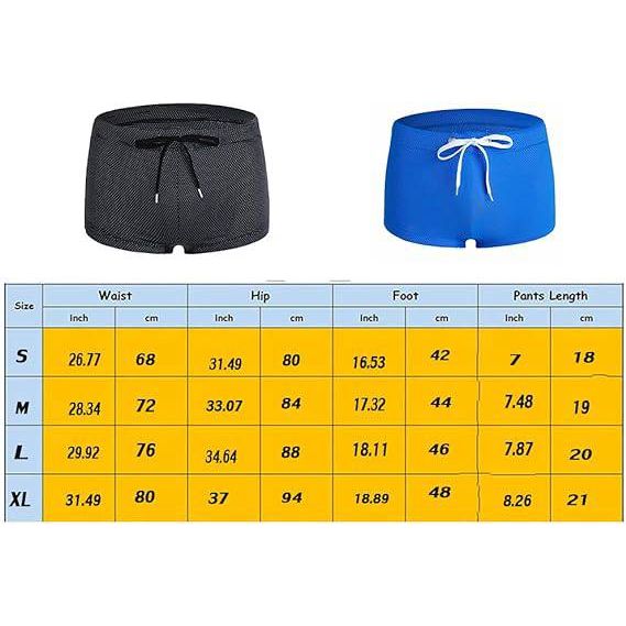 Stijlvolle Heren Zwemshorts - Verstelbare Lage Taille - Sneldrogend Materiaal - Perfect voor Zwemmen & Watersportactiviteiten - Comfortabel en Duurzaam