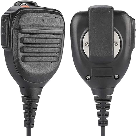 Handheld Luidsprekermicrofoon voor Walkie Talkies - Compatibel met YAESU/Vertex Radios - Ergonomisch Ontwerp met Draaibare Schouderclip en 3.5mm Aansluiting
