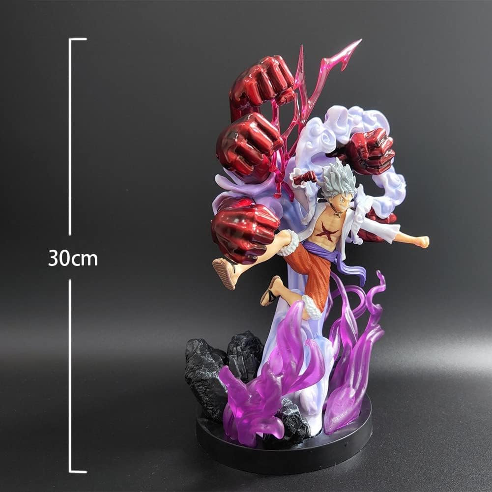 One Piece –  Gear 5 Monkey D. Luffy Actiefiguur 18cm | Premium PVC Anime Beeldje | Luffy Series Collectible | Verzamelfiguur, Decoratie & Cosplay Model voor Fans van One Piece – Geschenk voor Kinderen & Volwassenen (A)