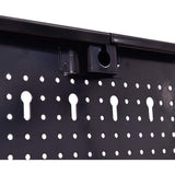 3-Delige Gereedschap Wandhouder - TL32992 Metalen Gereedschapsbord Zwart - Gereedschap Pegboard voor Garage en Werkplaats - Inclusief 8 Haken en 9 Ophangpanelen - Stevig Gereedschapsrek voor Zware Belasting en Ruimtebesparing