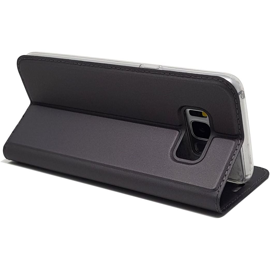 Samsung Galaxy S8 Hoesje - Ultralicht PU Lederen Portemonnee - Schokbestendig TPU - Volledige Bescherming - Kaartsleuf - Magnetische Sluiting - Zwart - Bescherm uw telefoon met stijl en functionaliteit met dit ultradunne hoesje
