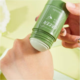 2 Stuk Stickvorm Gezichtsmasker met Groene Thee en Aubergine - Reguleert Overtollige Olie, Diepe Reiniging en Verwijdert Mee-eters