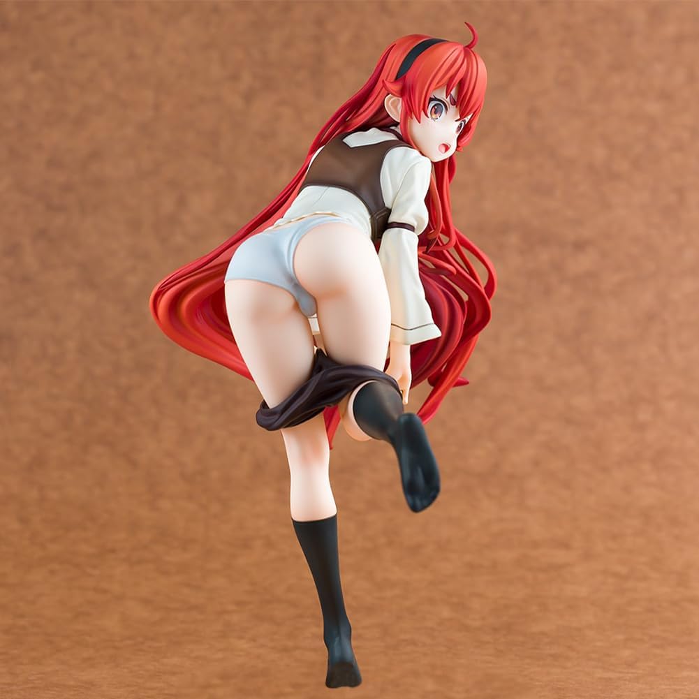 Mushoku Tensei Anime Figuur – Eris Greyrat PVC Actiefiguur – 18 cm Verzamelfiguur – Detailrijk Beeldje – Anime Decoratie voor Bureau, Kamer & Vitrinekast – Collectibles Model – Ornament – Anime Statue – Cadeau voor Manga & Anime Fans