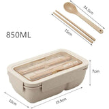 2 Stuks - Premium Bento Lunch Box Voor Volwassenen - Draagbare Voedselopslagoplossing Met Compartimenten en Chopsticks/Lepel - Perfect Voor Gezonde Snacks en Lunch - Lunchable Box - Stapelbaar Design - Roze - 850ML