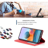 Wallet Case voor iPhone 12 Mini - Premium Leren Flip Hoes met Magnetische Folio Sluiting - Rood - Kaartsleuven en Kickstand - Volledige Bescherming, Slagbestendig en Stijlvol Ontwerp voor iPhone 12 Mini - 5.4 Inch Scherm