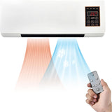 2 in 1 - Mobiele Mini Airconditioner / Kachel – Verwarmen en Koelen in Één | Draagbare Wand- en Tafelairco met Afstandsbediening, Timer, Laag Geluidsniveau en Eenvoudige Installatie (20 × 45 × 11,5 cm)