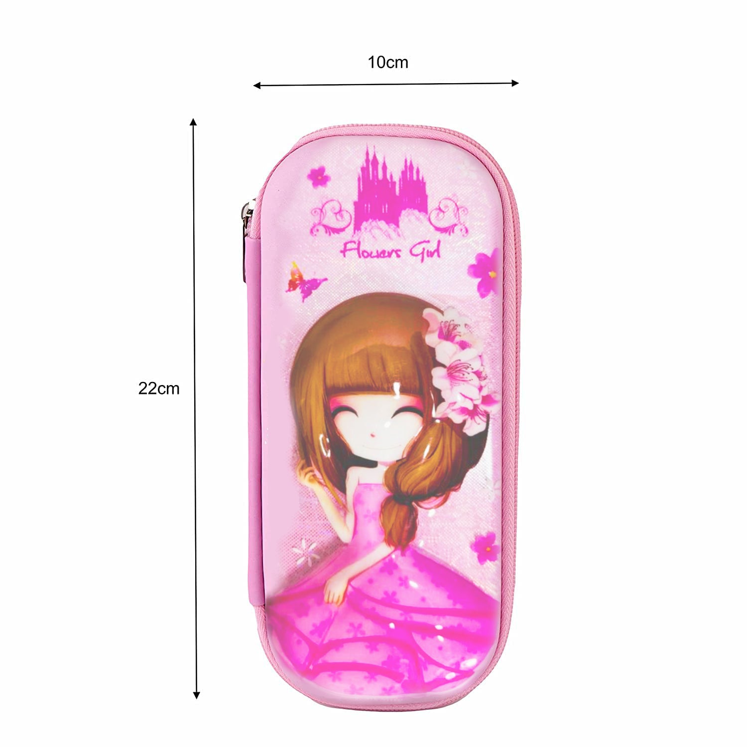 Schattig - 3D Etui - Pennen Houder - Potlood Tasje - EVA Reliëf - Potloodhoesje - Droomroze