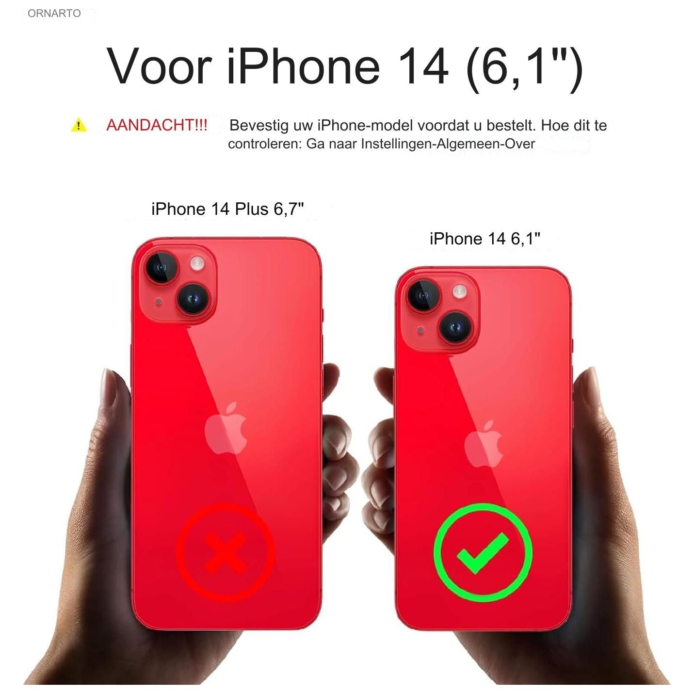 Hoesje voor iPhone 14 - Geschikt voor 6.1 inch, inclusief 2 * schermbeschermers. Vloeibare siliconen gelrubber biedt schokbestendige bescherming voor het volledige lichaam van de telefoon. Perfect voor je iPhone 14