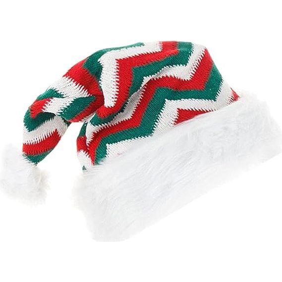 2 Stuks - Stijlvolle Gebreide Kerstmutsen voor Volwassenen - Creëer een Warme Kerstsfeer - 2 stuks kerstmutsen - Rood met strepen, Rood-Groen met strepen