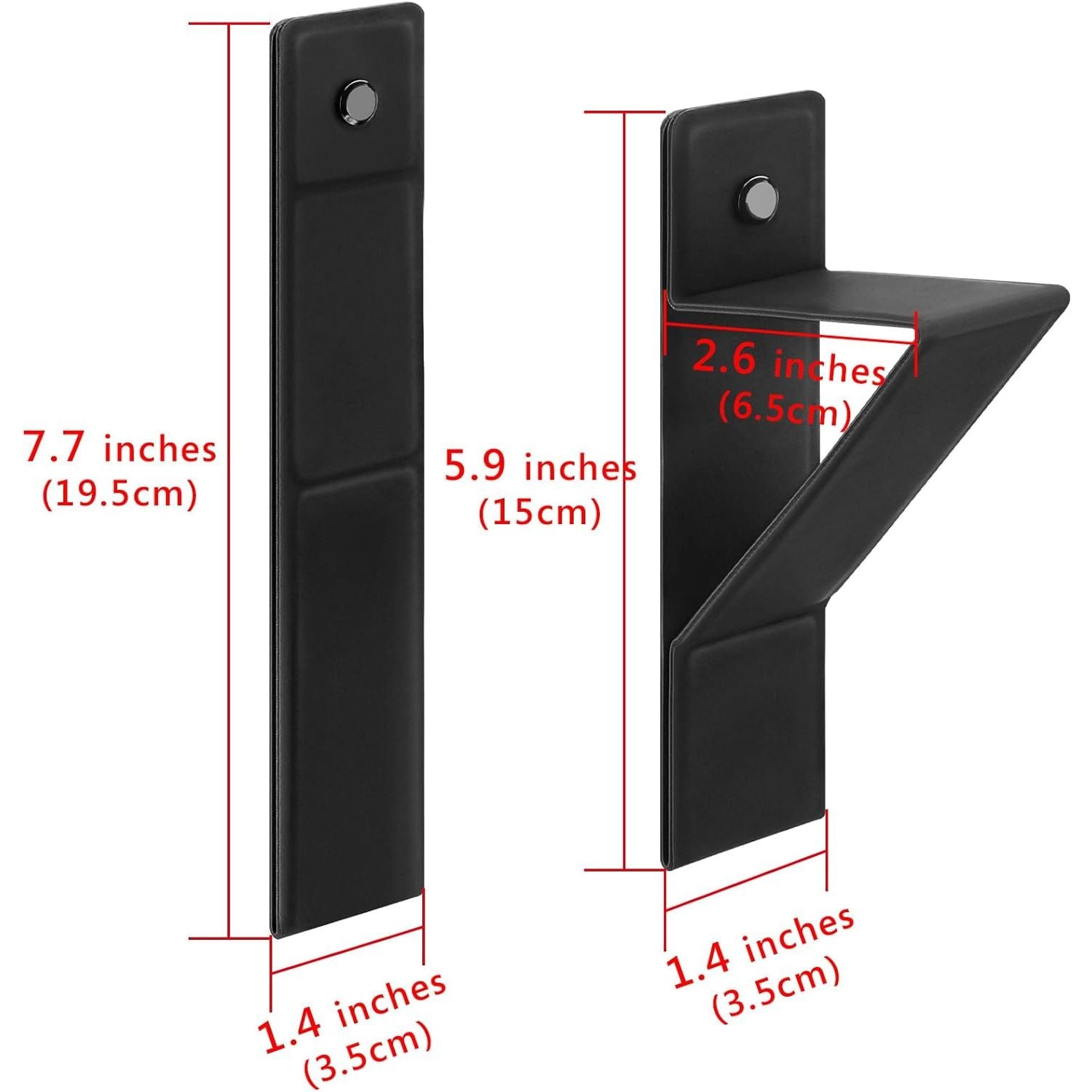 2 Stuks Monitor Montage Hoofdtelefoonhouder in Veganistisch Leer – Oor- en Gamingheadset Wandhaak – Compatibel met Diverse Topmerken  Zwart