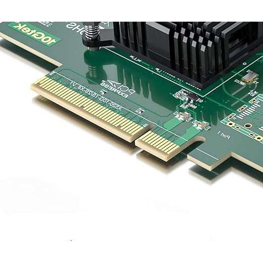 ipolex 10Gb PCI Express Netwerkkaart - Intel X520-DA2 82599ES Chipset - Dual SFP+ Poorten - 10Gbps Snelheid - PCI-E x8 en x16 Compatibel - Geschikt voor Windows, Linux, VMware